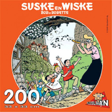 Suske en Wiske puzzel rond De flierende fluiter